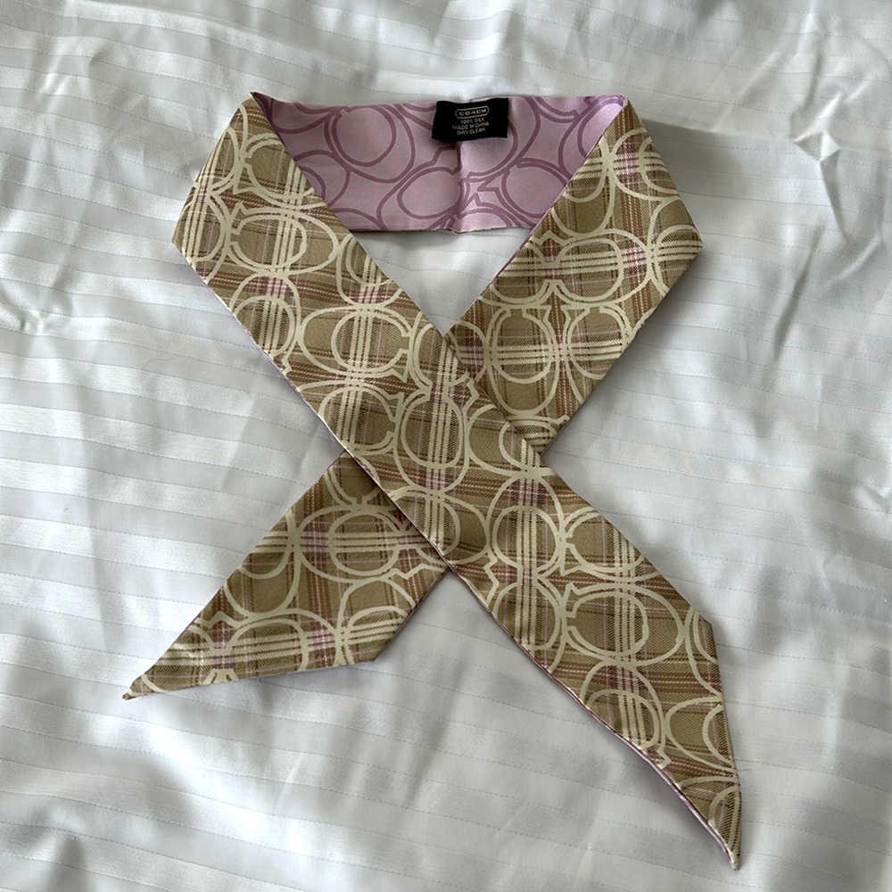 Coach Silk Scarf Twilly